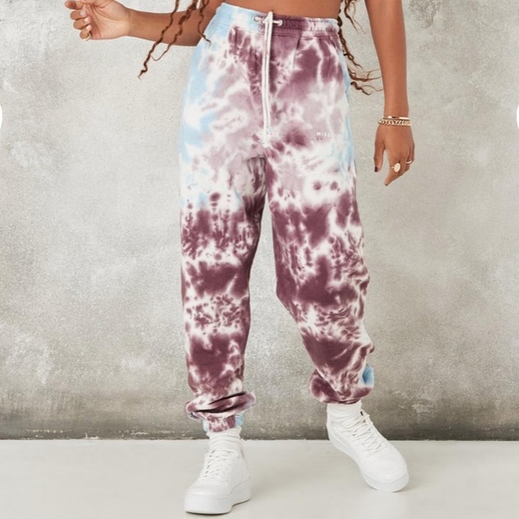 missguided tie dye sweatpants